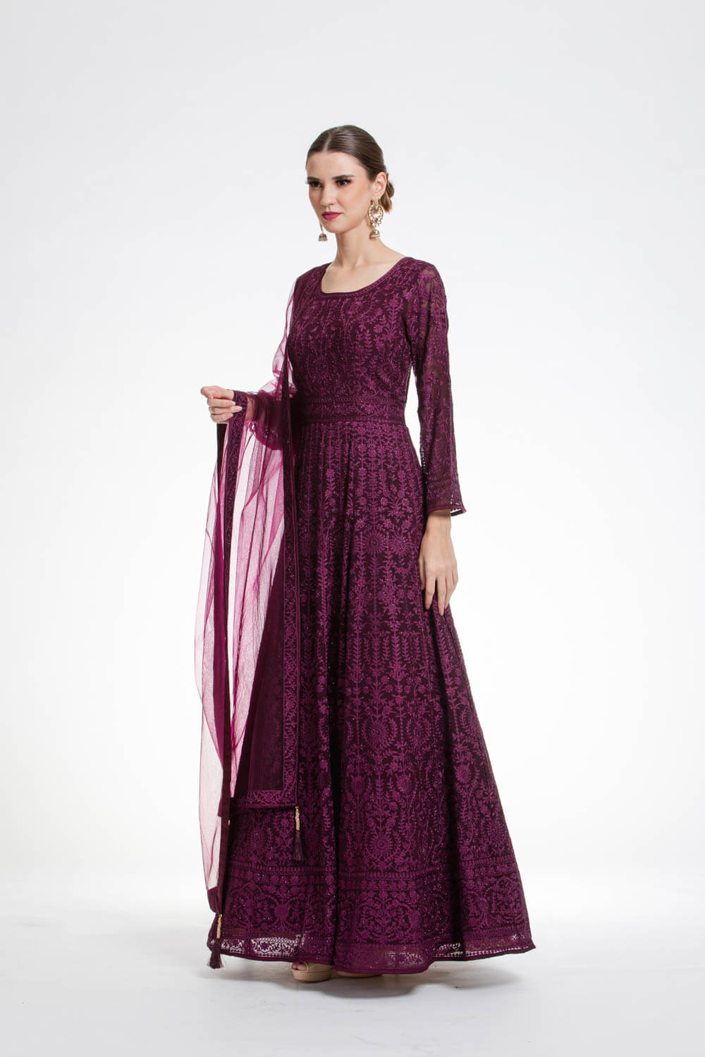 ANARKALI GOWN WITH DUPATTA - Stylemart